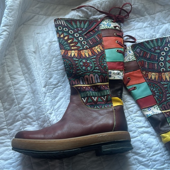 Socofy zipper boots size 8 - Picture 3 of 6